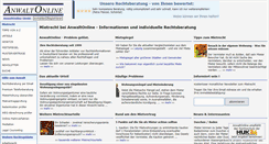 Desktop Screenshot of anwaltonline.com