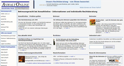 Desktop Screenshot of anwaltonline.net