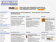 Tablet Screenshot of anwaltonline.net